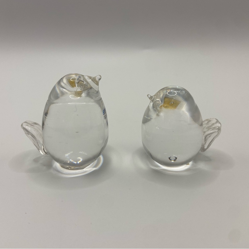 SOLD Hadelund Glass Bird Figurines